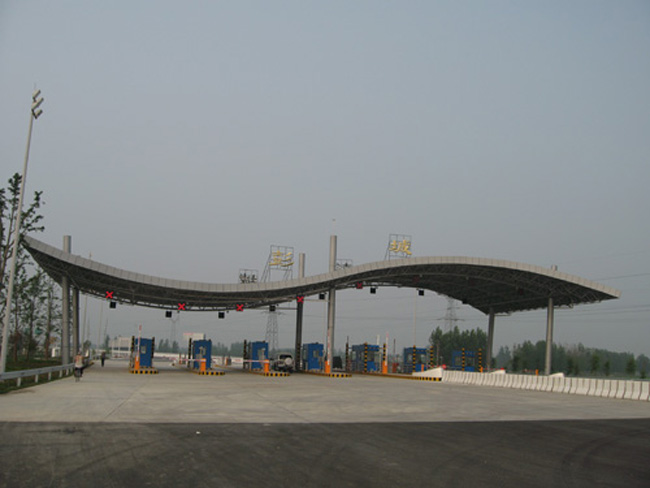 钟祥收费站网架工程